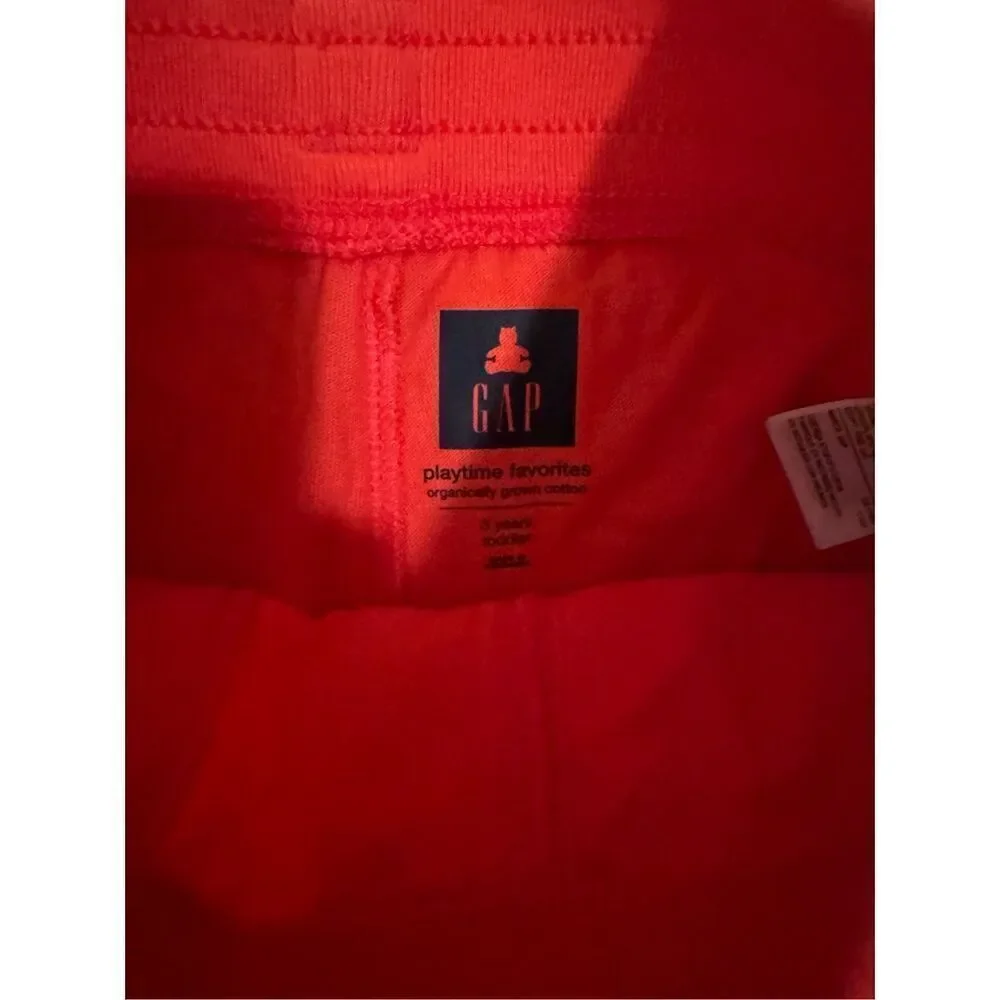 Boys 3T reddish-orange organic cotton shorts new without tags from Gap